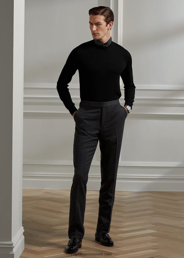 Ralph Lauren miehet kashmir crewneck neule 0Z24ZR49 klassinen musta
