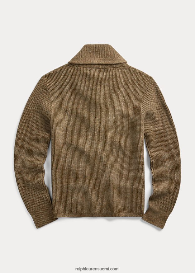 Ralph Lauren miehet kashmir huivikaulusneuletakki 0Z24ZR1784 oliivi kanerva