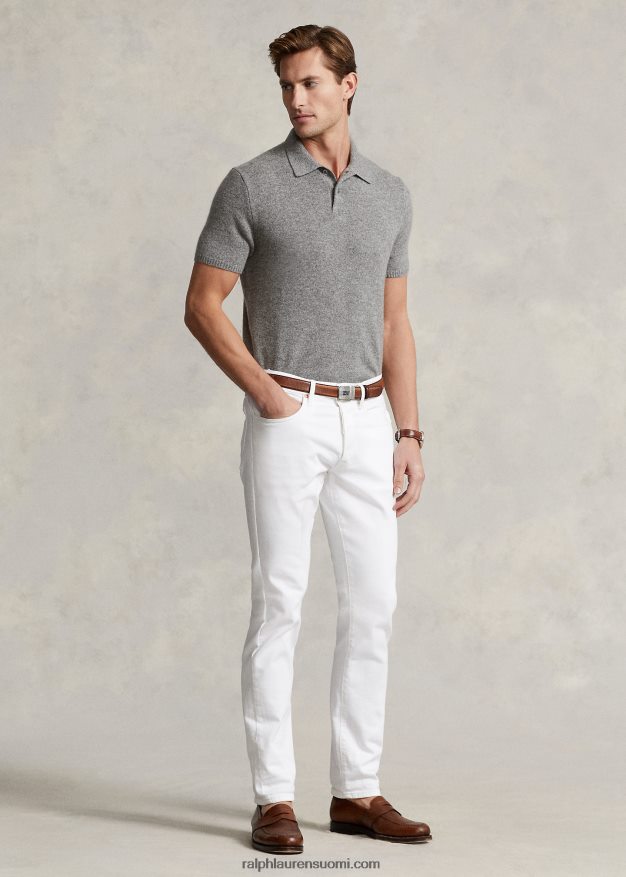 Ralph Lauren miehet kashmir poolokaulus pusero 0Z24ZR489 kellanharmaa kanerva