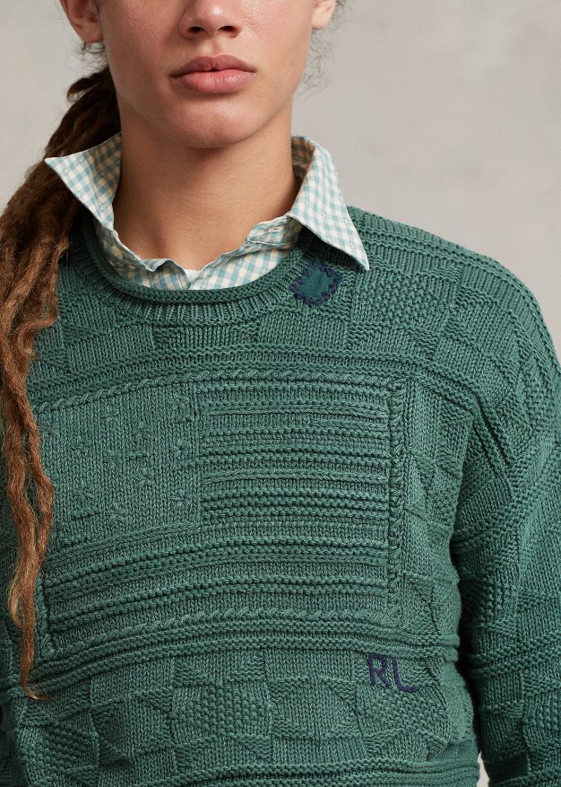 Ralph Lauren miehet lippupuuvillainen rullakaula-neule 0Z24ZR129 uusi metsä kanerva