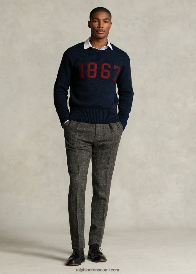 Ralph Lauren miehet morehouse kokoelma 1867 villapaita 0Z24ZR1235 laivasto