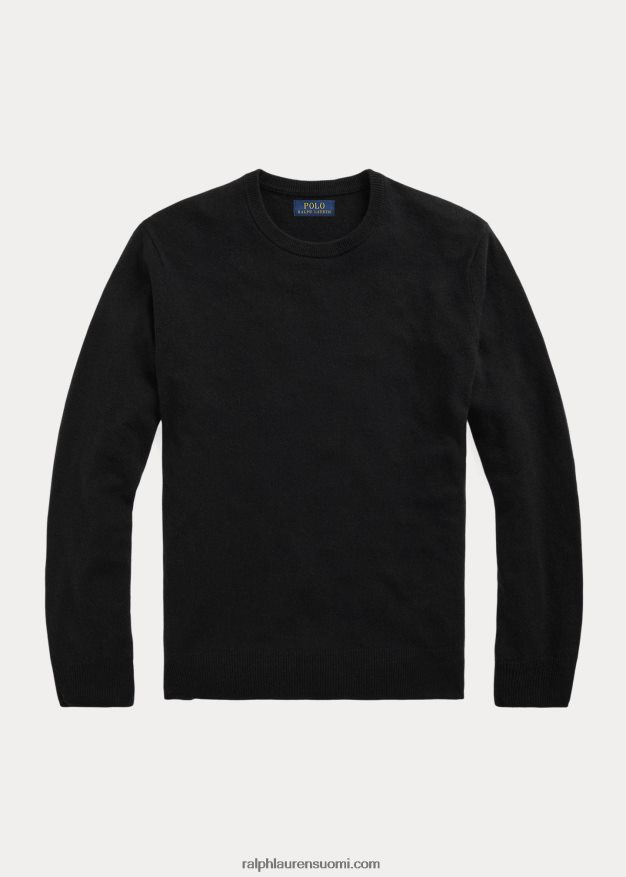 Ralph Lauren miehet pestävä kashmir-neulepusero 0Z24ZR602 musta