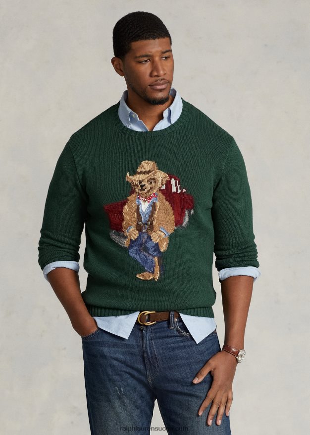 Ralph Lauren miehet poolo bear puuvillapusero 0Z24ZR1650 uusi metsä kanerva