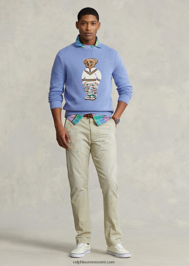 Ralph Lauren miehet poolo bear puuvillapusero 0Z24ZR835 pehmeä kuninkaallinen