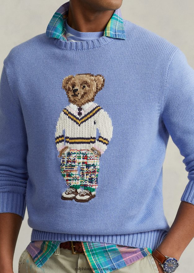 Ralph Lauren miehet poolo bear puuvillapusero 0Z24ZR835 pehmeä kuninkaallinen