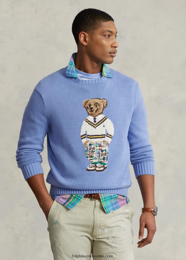 Ralph Lauren miehet poolo bear puuvillapusero 0Z24ZR835 pehmeä kuninkaallinen