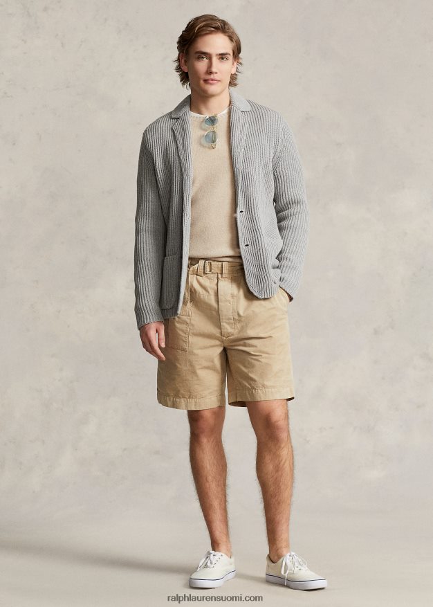 Ralph Lauren miehet puuvilla-kashmir bleiseritakki 0Z24ZR1236 harmaa