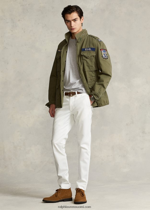 Ralph Lauren miehet puuvillainen crewneck neule 0Z24ZR1068 ja kanervan päällä