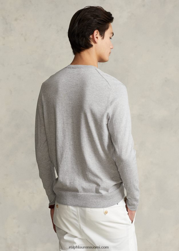 Ralph Lauren miehet puuvillainen crewneck neule 0Z24ZR1068 ja kanervan päällä