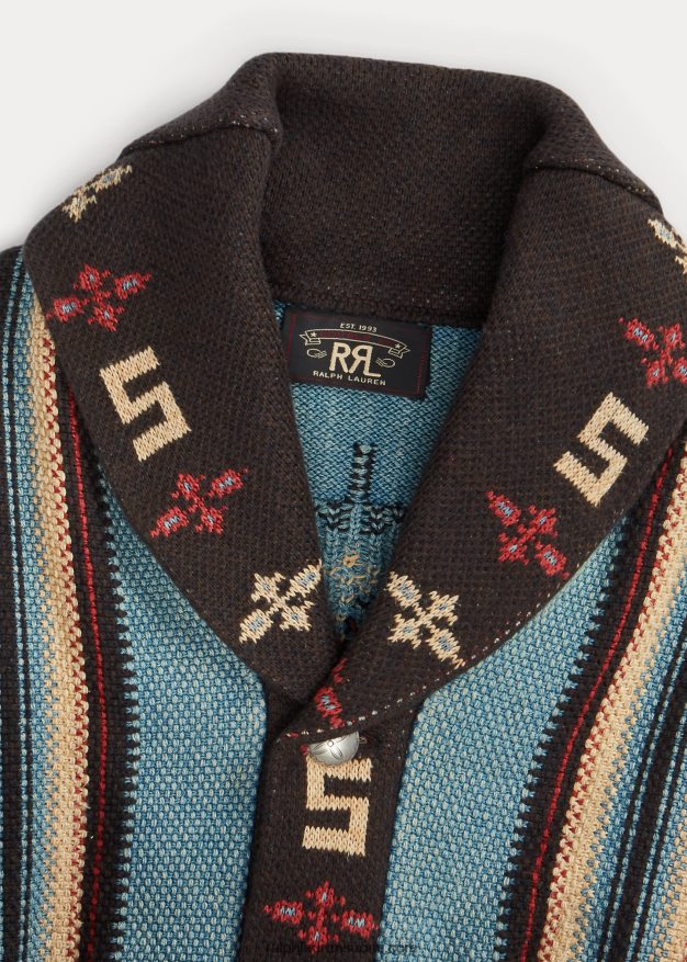 Ralph Lauren miehet puuvillasekoite ranch neuletakki 0Z24ZR1780 indigo multi