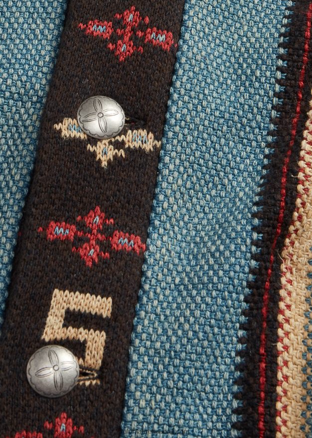 Ralph Lauren miehet puuvillasekoite ranch neuletakki 0Z24ZR1780 indigo multi