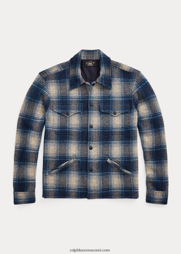 Ralph Lauren miehet ruudullinen villa-kashmir-työpaita 0Z24ZR1740 sininen multi