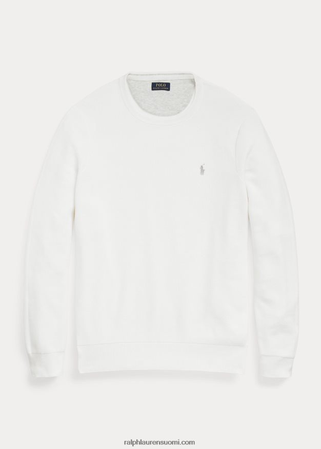 Ralph Lauren miehet verkkoneulosta puuvillapusero 0Z24ZR1894 kannenpesuaine valkoinen