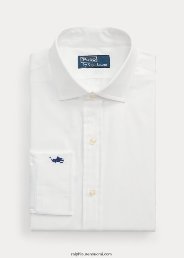 Ralph Lauren miehet custom fit popliinipaita 0Z24ZR8475 valkoinen