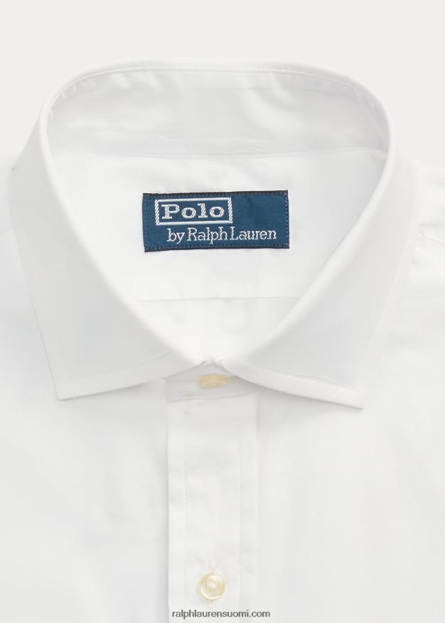 Ralph Lauren miehet custom fit popliinipaita 0Z24ZR8475 valkoinen