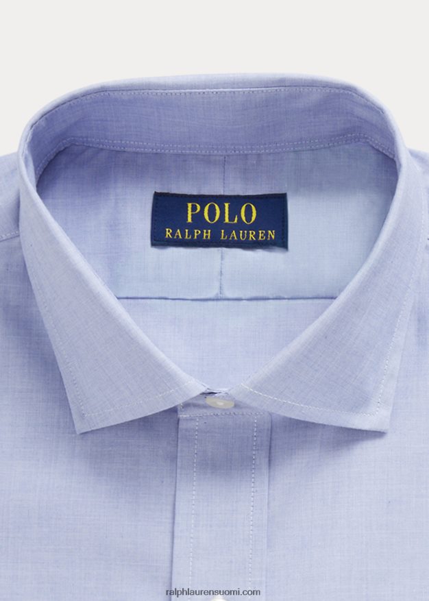 Ralph Lauren miehet custom fit popliinipaita 0Z24ZR892 vaaleansininen/valkoinen