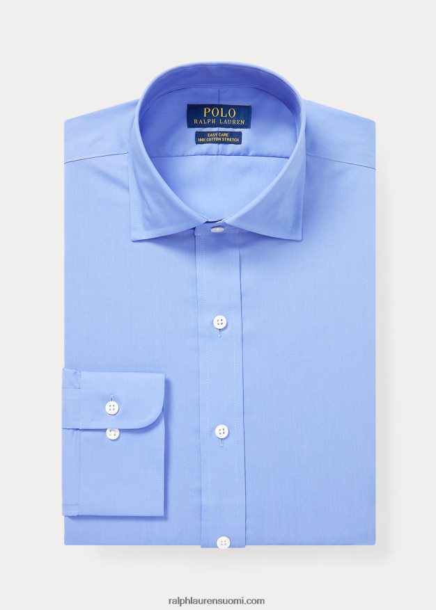 Ralph Lauren miehet custom fit popliinipaita 0Z24ZR913 copen sininen