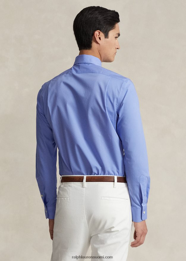 Ralph Lauren miehet custom fit popliinipaita 0Z24ZR913 copen sininen