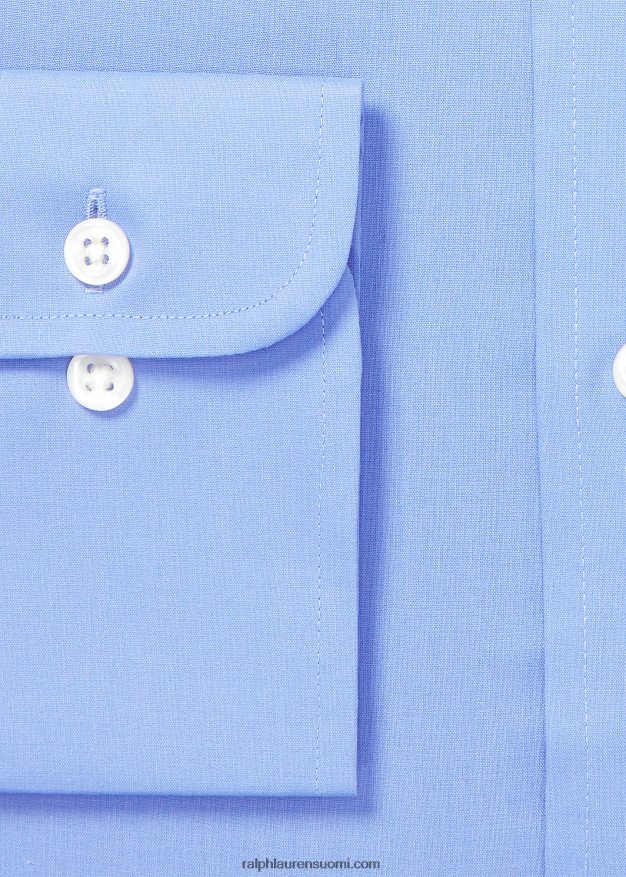 Ralph Lauren miehet custom fit popliinipaita 0Z24ZR913 copen sininen