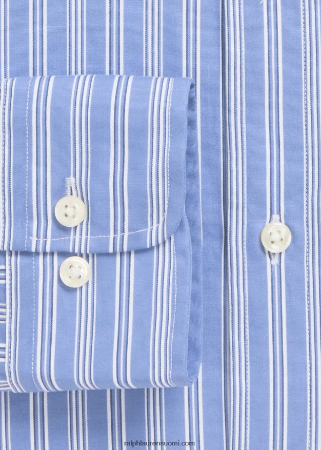 Ralph Lauren miehet mittatilaustyönä raidallinen paita 0Z24ZR8650 valkoinen