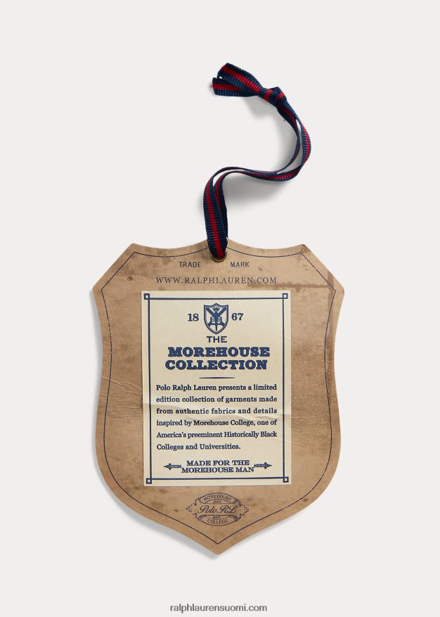 Ralph Lauren miehet morehouse-kokoelman monogrammipaita 0Z24ZR1282 sininen/laivasto