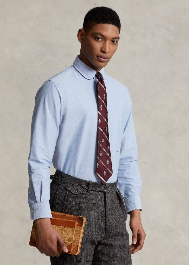 Ralph Lauren miehet morehouse-kokoelman monogrammipaita 0Z24ZR1283 sininen