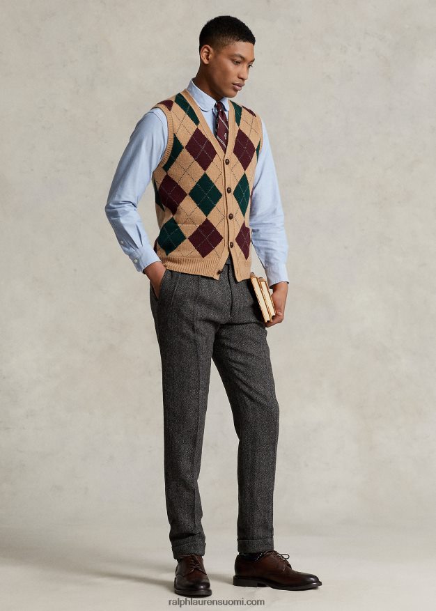 Ralph Lauren miehet morehouse-kokoelman monogrammipaita 0Z24ZR1283 sininen