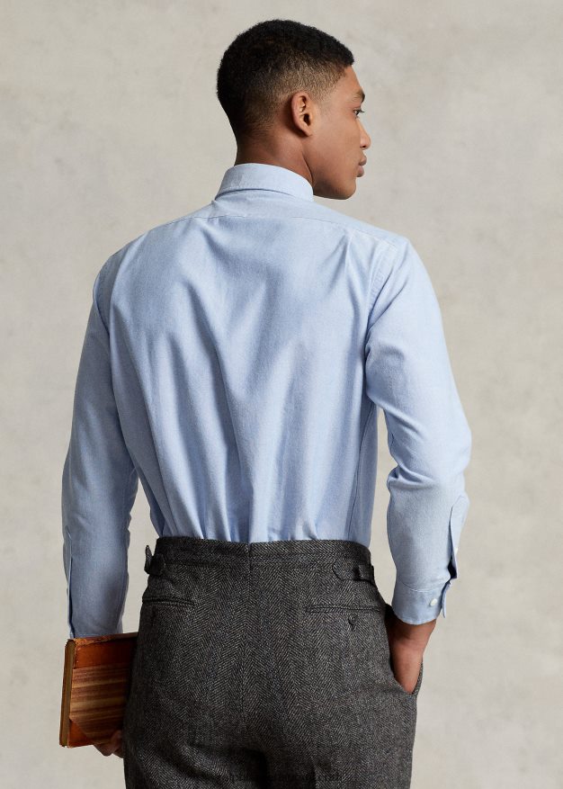 Ralph Lauren miehet morehouse-kokoelman monogrammipaita 0Z24ZR1283 sininen