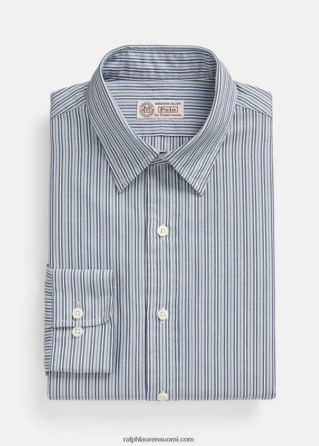 Ralph Lauren miehet morehouse-kokoelman monogrammipaita 0Z24ZR1292 sinivalkoinen