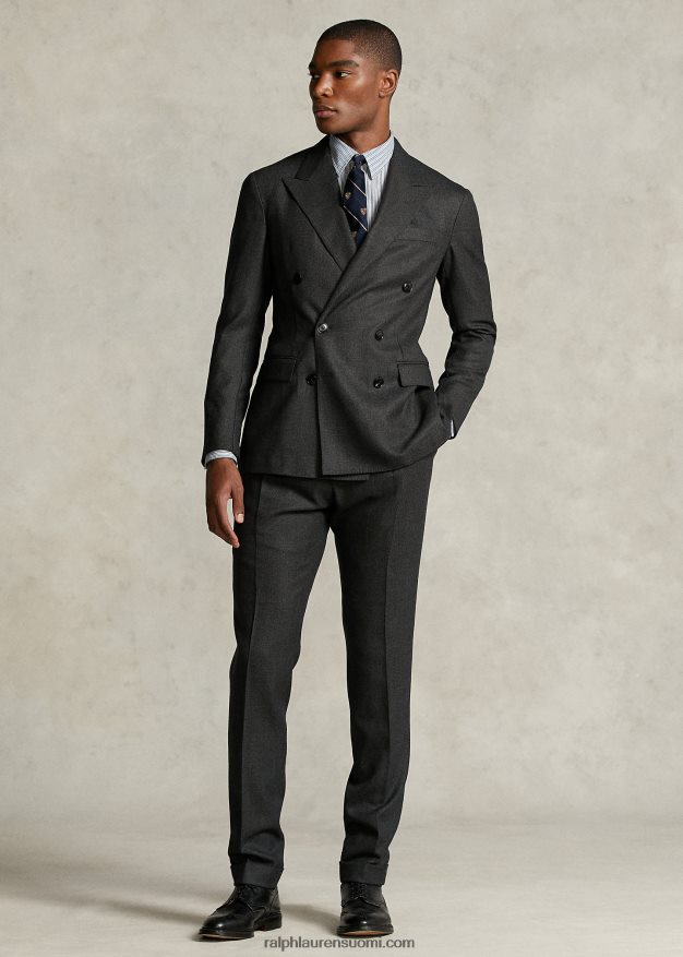 Ralph Lauren miehet morehouse-kokoelman monogrammipaita 0Z24ZR1292 sinivalkoinen