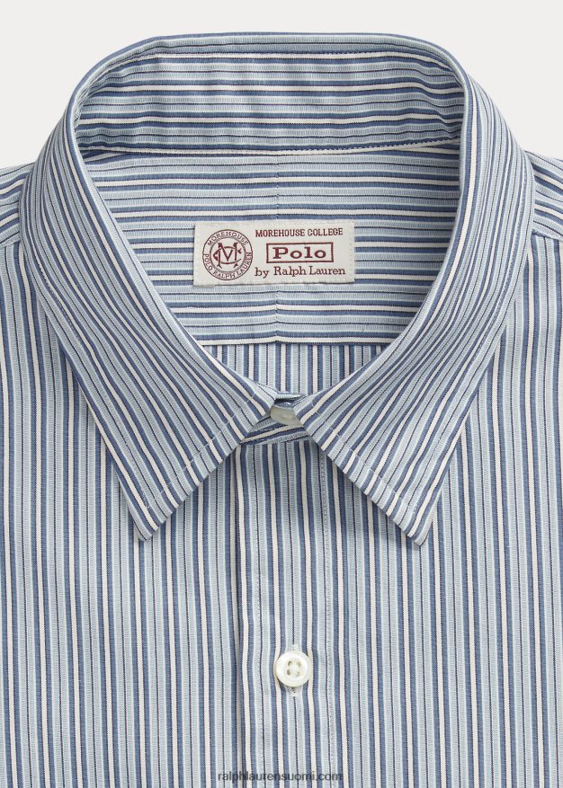 Ralph Lauren miehet morehouse-kokoelman monogrammipaita 0Z24ZR1292 sinivalkoinen