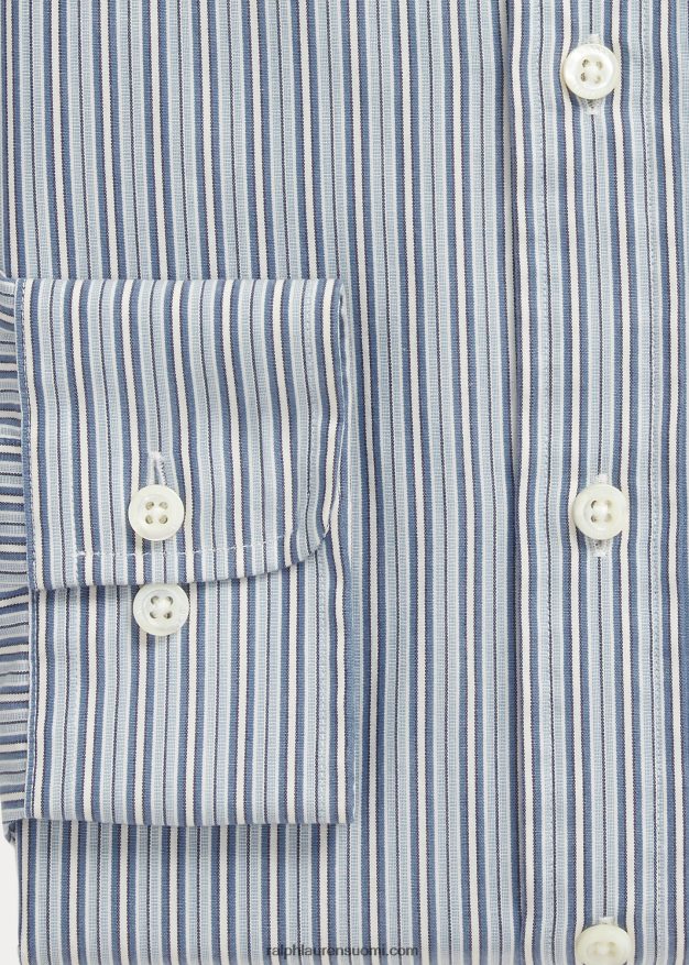 Ralph Lauren miehet morehouse-kokoelman monogrammipaita 0Z24ZR1292 sinivalkoinen