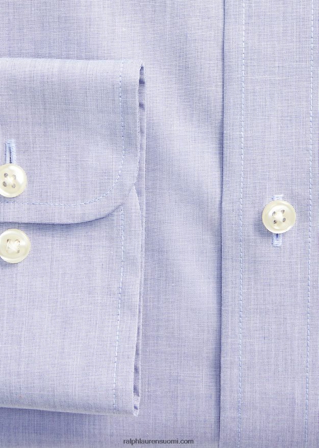 Ralph Lauren miehet regent custom fit popliinipaita 0Z24ZR821 vaaleansininen/valkoinen