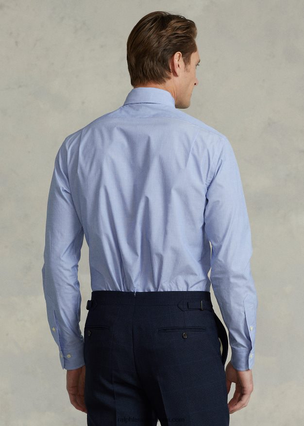 Ralph Lauren miehet regent custom fit popliinipaita 0Z24ZR8482 sininen