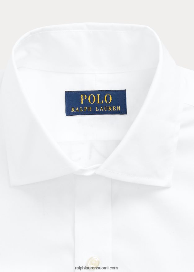Ralph Lauren miehet regent slim fit popliini ranskalainen mansettipaita 0Z24ZR680 valkoinen