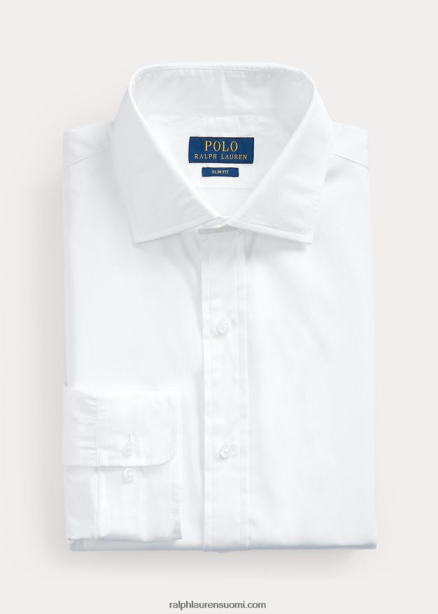 Ralph Lauren miehet regent slim fit popliinipaita 0Z24ZR783 valkoinen