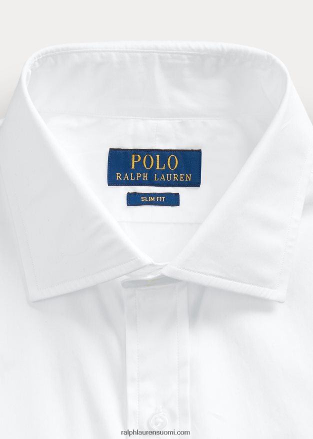 Ralph Lauren miehet regent slim fit popliinipaita 0Z24ZR783 valkoinen
