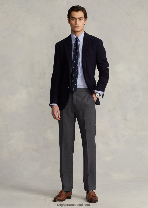 Ralph Lauren miehet slim fit popliinipaita 0Z24ZR1011 vaaleansininen/valkoinen