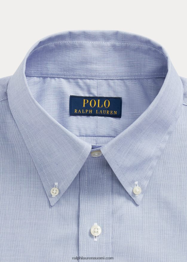 Ralph Lauren miehet slim fit popliinipaita 0Z24ZR1011 vaaleansininen/valkoinen