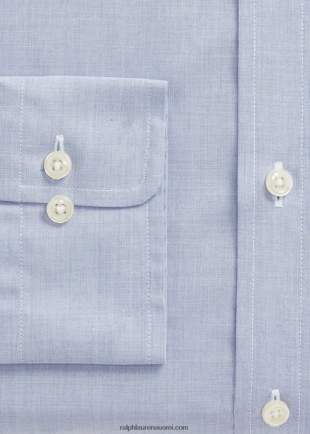 Ralph Lauren miehet slim fit popliinipaita 0Z24ZR1011 vaaleansininen/valkoinen
