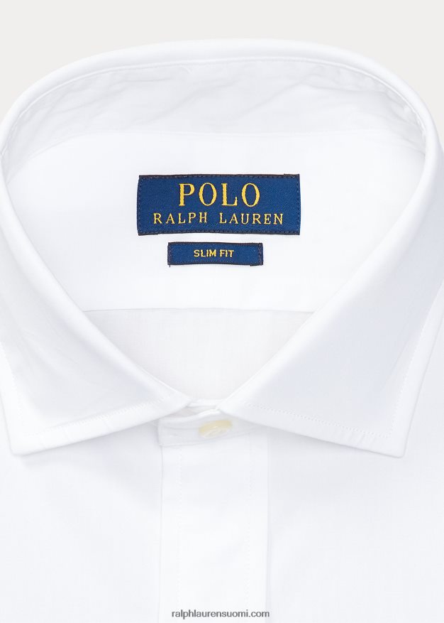 Ralph Lauren miehet slim fit popliinipaita 0Z24ZR1309 valkoinen