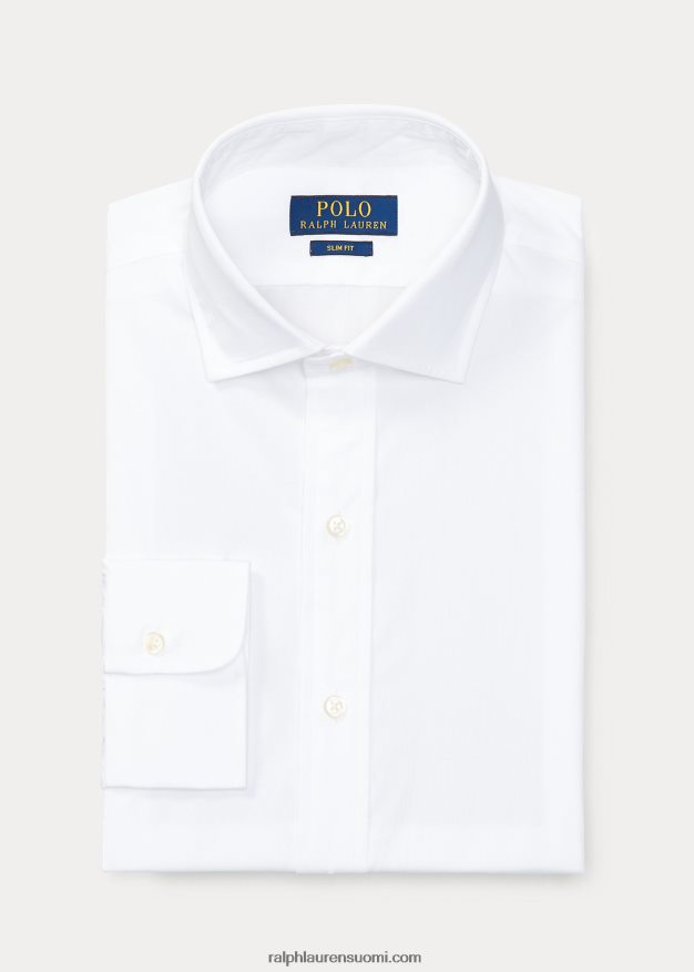 Ralph Lauren miehet slim fit popliinipaita 0Z24ZR1309 valkoinen