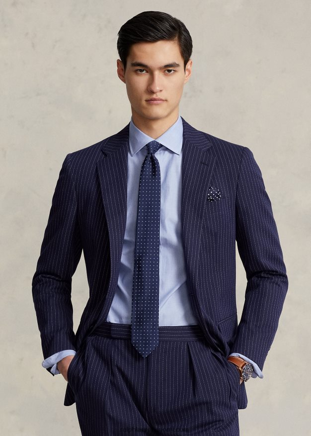 Ralph Lauren miehet slim fit popliinipaita 0Z24ZR542 välimeren sininen