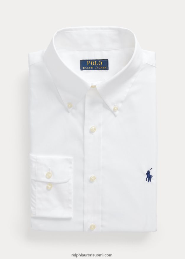 Ralph Lauren miehet slim fit popliinipaita 0Z24ZR651 valkoinen