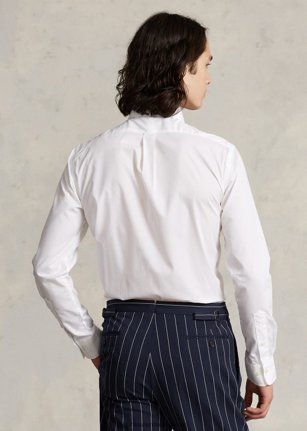 Ralph Lauren miehet slim fit popliinipaita 0Z24ZR651 valkoinen