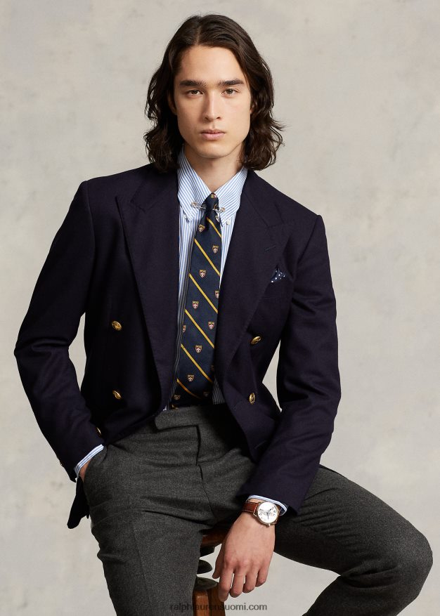 Ralph Lauren miehet slim fit raidallinen popliinipaita 0Z24ZR379 vaaleansininen/valkoinen