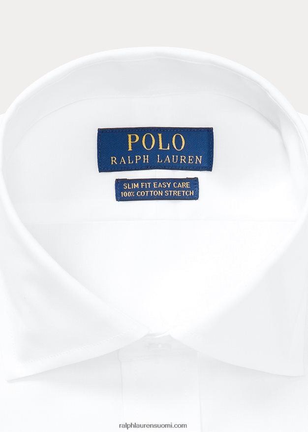 Ralph Lauren miehet slim fit ranskalainen mansettipaita 0Z24ZR427 valkoinen
