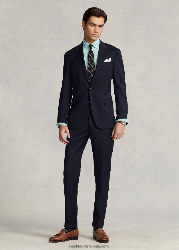 Ralph Lauren miehet slim fit ruudullinen popliinipaita 0Z24ZR742 Key West vihreä/valkoinen