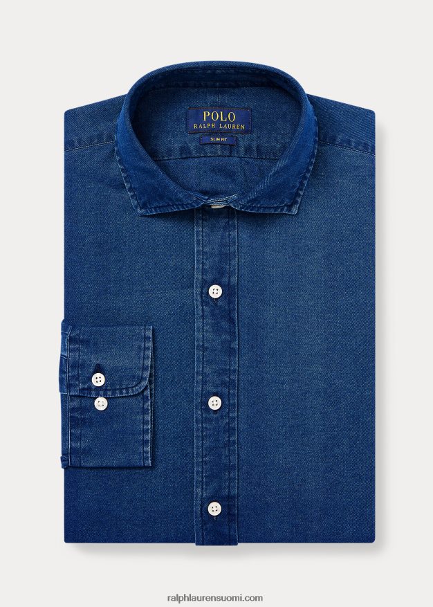 Ralph Lauren miehet slim fit twill-paita 0Z24ZR795 indigo
