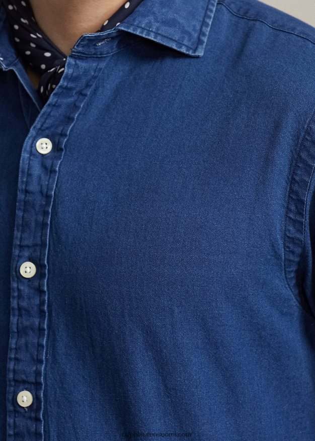 Ralph Lauren miehet slim fit twill-paita 0Z24ZR795 indigo